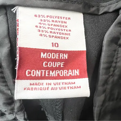 Merona  Black Modern Fit Stretch Trouser Office Pants Women’s Size 10