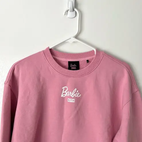 Kith BARBIE x  Crissy Crew 60th Anniversary Barbiecore Sweatshirt in Pink Sz S