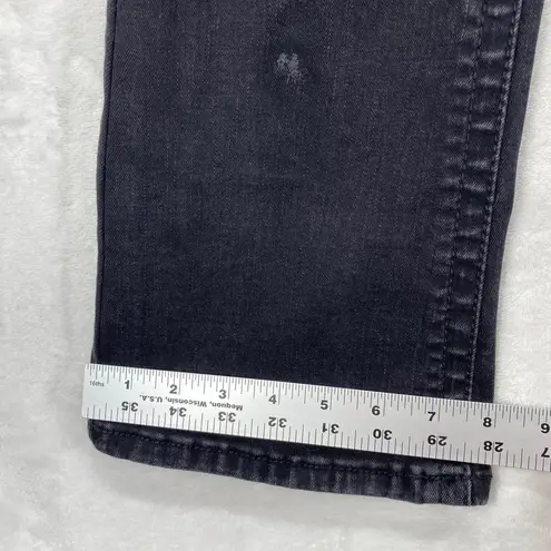 Western Blue Black Jeans Bootcut Rhinestone Embellished Denim Jeans Sz 26