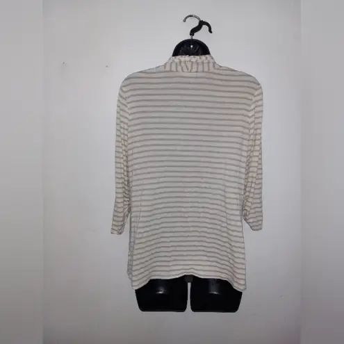 Apt. 9 Striped cream  cardigan