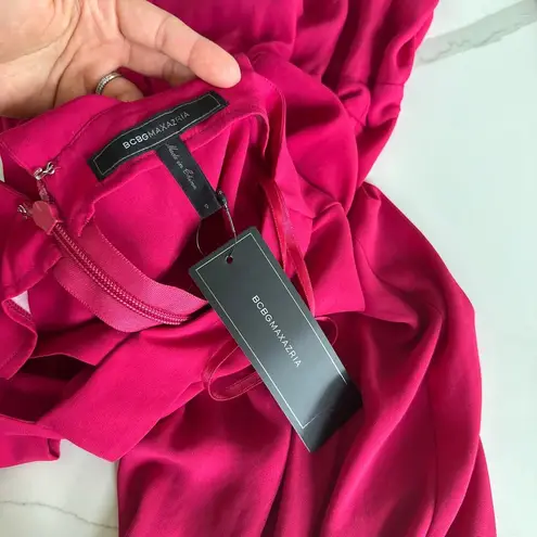 BCBGMAXAZRIA  Red Hot Cut Out Calhoun Jumpsuit Size Small New