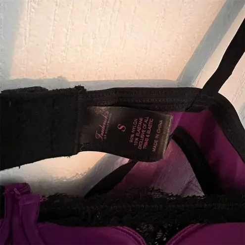 Frederick's of Hollywood Women's Purple Satin Lace Bodysuit Size Small NWT