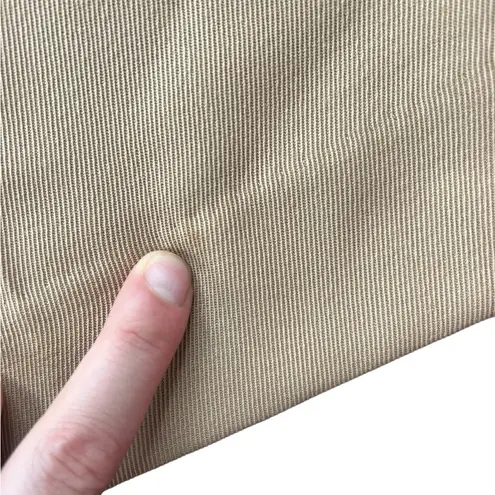 COS High Waisted Wide Leg Wool Trousers in Camel Sz 2