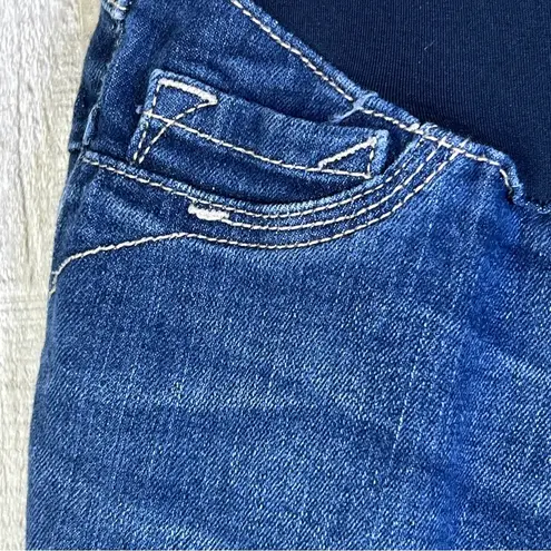 Evermore Denim Size XL Maternity Dark Blue Denim Jeans with Front Coin P…