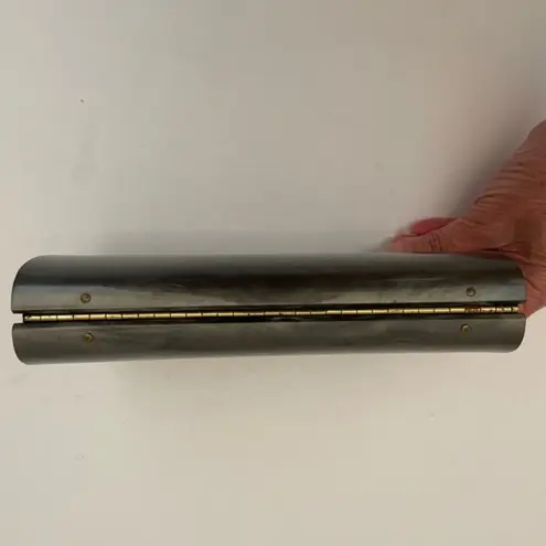 1950's Bakelite/Lucite Acrylic Oyster Gray Box Clutch