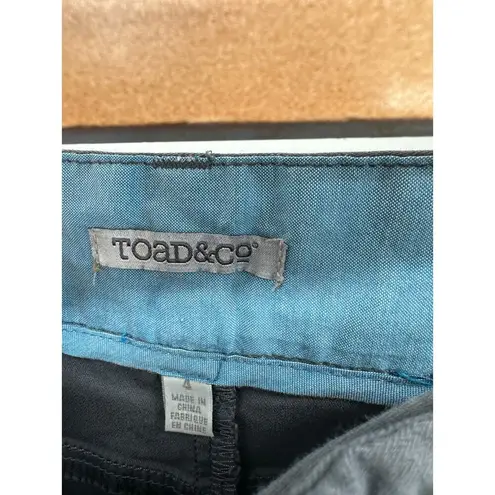 Toad & Co Mini Skirt Women 4 Gray Organic Cotton Nylon Outdoors Cargo Gorpcore