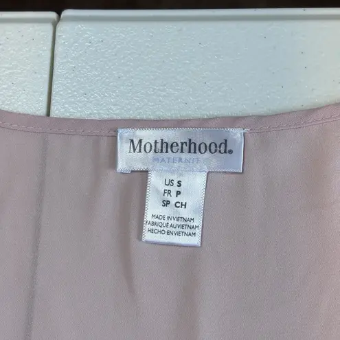 Motherhood Maternity Light Pink or Gold pink Dolman Sleeve Top size S lightweigh