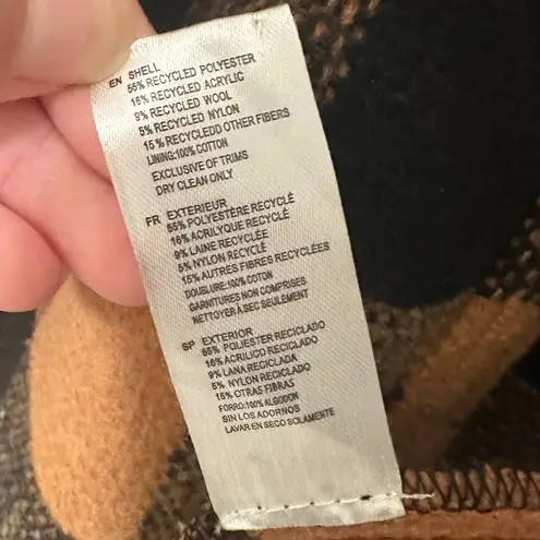 RD STYLE | Women's Oversized Conscious Plaid Flannel Shacket Jacket Black Size M