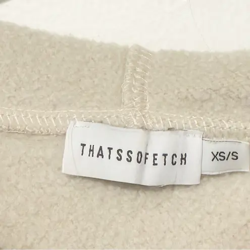 That’s so Fetch Series 7 Size XS/Small Cream Pullover Sweatshirt Hoodie White