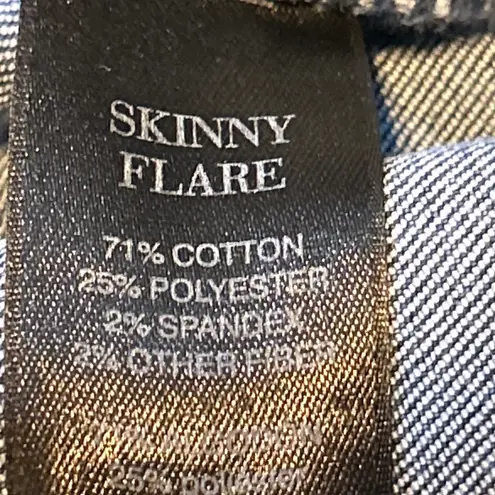 WHBM White House Black Market Skinny Flare Jeans Blue Wash Size 6S