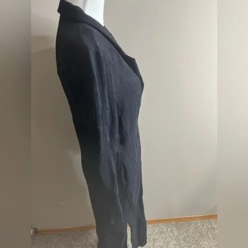 Fate by LFD black duster shirt textured look small