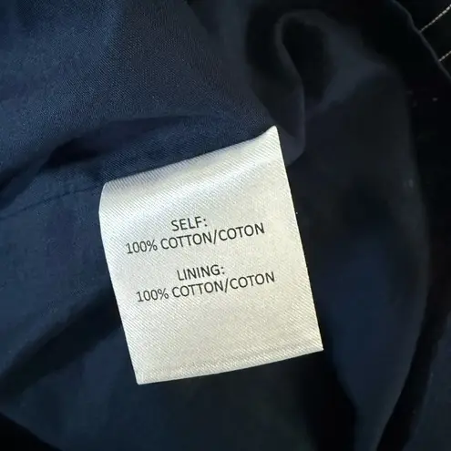 Tanya Taylor Sabra One-Shoulder Striped Ruched Mini Dress Navy Size 6 NWT