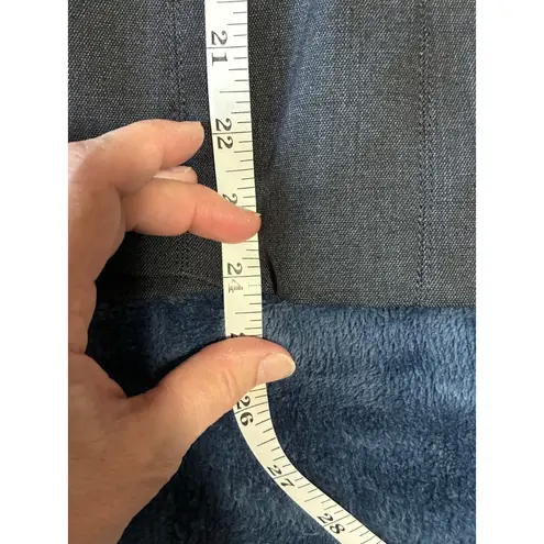 Emily Womens Blazer Jacket Dark Gray One Button Office Career Size 8