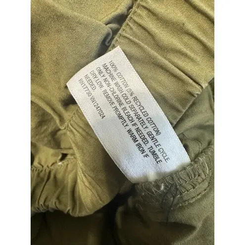 Future Collective Olive Green Cargo Capri Pants Size 2X Elastic Waist Drawstring