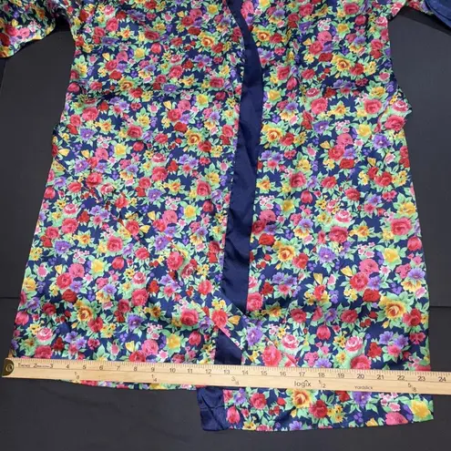 Victoria's Secret Victoria’s Secret Vintage Gold Label Floral Robe & Belt Y2K Sexy Luxury Silky Lg