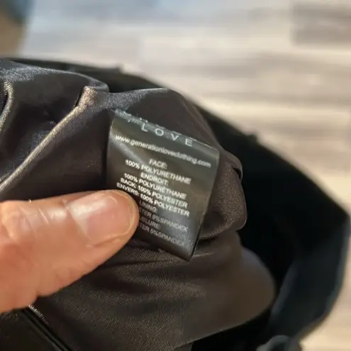 Generation Love Black High Rise Faux Leather Shorts 12 Casual Vegan Womens