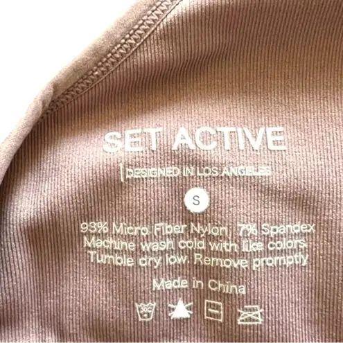 Set Active ✨ Sculptflex Ribbed Box X Bra Size Small