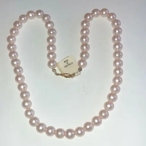 Vintage Elegant Pink Faux Pearl Classic Boho Necklace