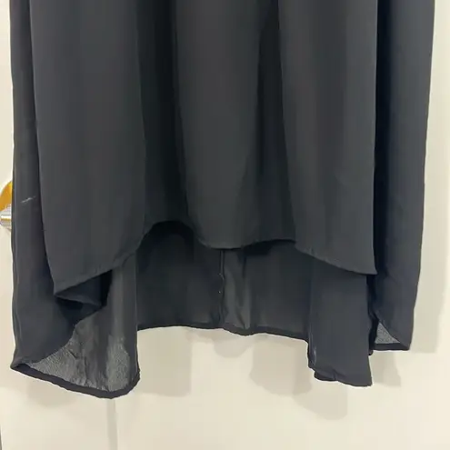 Needle & Thread Anthropologie Large Black, Bronze Sleeveless Swing Dress