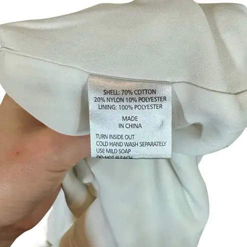 Shona joy Lace Handkerchief Hem Fluted Midi Dress