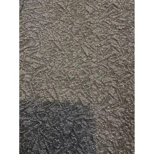 Vintage Gimbels Jacket Made in Belgium Gray Silver Metallic Textured Size M