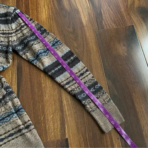 Peruvian Connection  Baby Alpaca Wool Duster Long Button Cardigan With Pockets