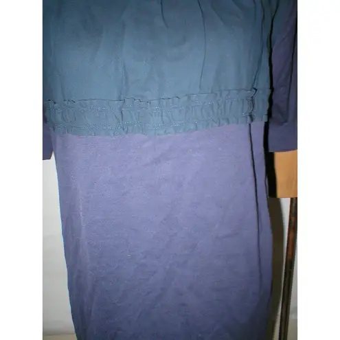 New Womens 10 NWT Dress 46 Designer Marni Italy Dark Blue Navy Cotton Viscose SS