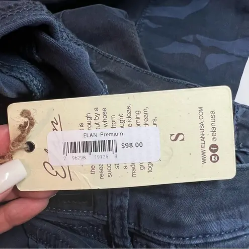 Elan Skinny Jeans Pants Camo Jayme Button Fly Blue High Rise Women's Size S NEW