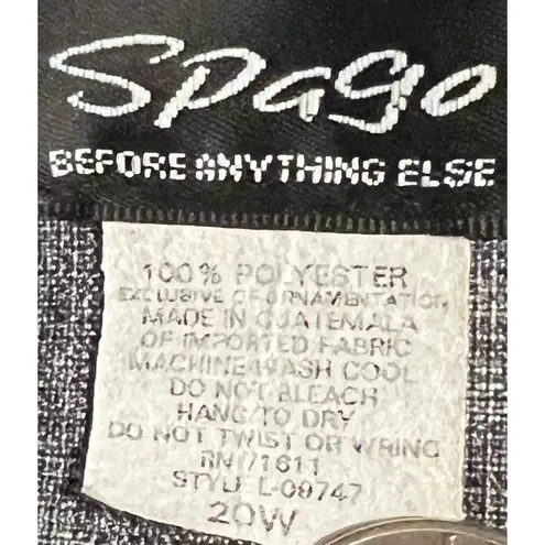 Spago Before Anything Else Women's Gray White Jacket & Skirt Set Size 20W