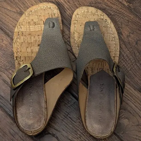 Donald Pliner Women's Oltina Buckled Wedge Sandals - Size 7.5