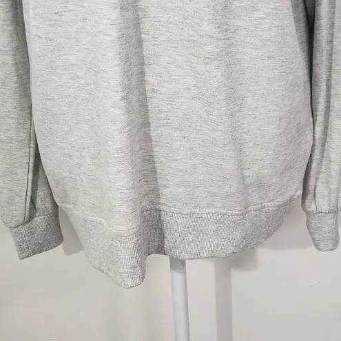 Three Dots Gray Pullover Sweatshirt Small Gray Sweatshirt Quarter-zip Pullover