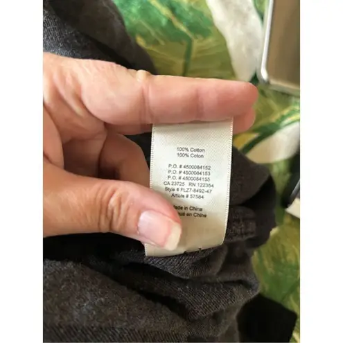 Wilfred Aritzia Free black gray long sleeve plaid flannel shirt dress size small