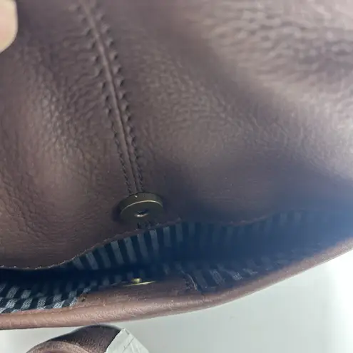 Fat Face Hetti Brown Pebbled Leather Crossbody Bag British Designed NEW w/ TAG