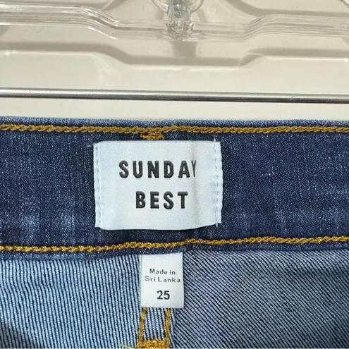 Aritzia Sunday Best Skinny Jeans Dark Wash Size 25 – Classic Stretch Denim Blue