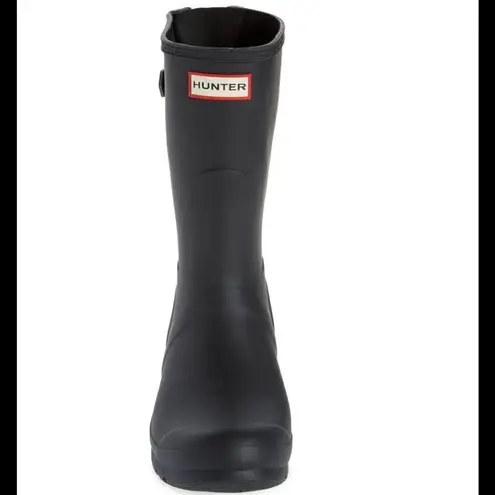 Hunter  Original Short Back‎ Adjustable Rain Boot, BLACK GRAY, Size 10, NWT