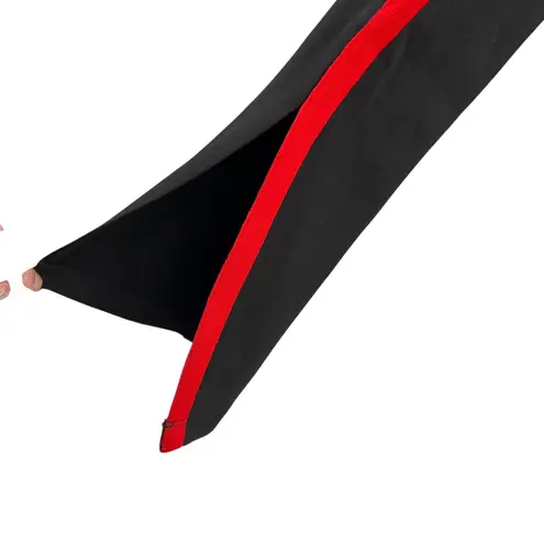 Universal Standard Women's Black Skinny Ponte Pant Red Stripe 4XS (00-0) New