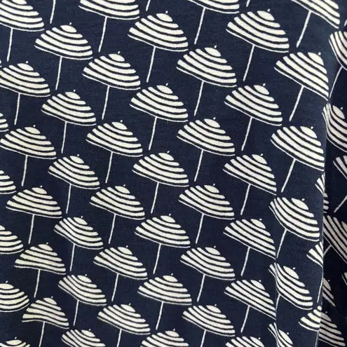 Boden Miriam Jersey Tunic Dress in Navy Parasol Size 12 Umbrella Print Blue