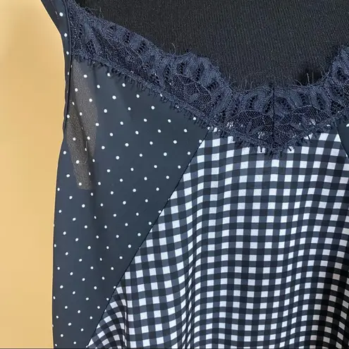 Ten Sixty Sherman 5/$20 Black White Spaghetti Straps Lace Trim Camisole S NWOT