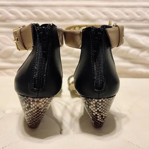 Cosmopolitan Snake Skin Pattern Wedge Heel