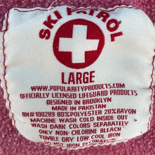 GUC RED SKI PATROL Hoodie/ pullover Size Large soft, comfy, warm coastal Beachy