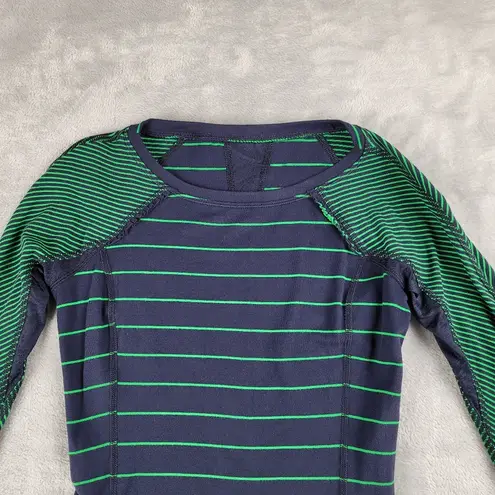 Lululemon Women's Full Tilt Long Sleeve Top Blue Green Size 2 (?)