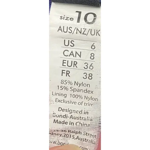 NipTuck by Bond Eye Tankini Swim Top Tummy Control Twist Front Printed Womens 6