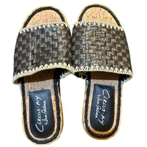 Circus by Sam Edelman CIRCUS NY SAM EDELMAN Wallis Slide Sandal Woven Weave Braided Women's Size 7.5