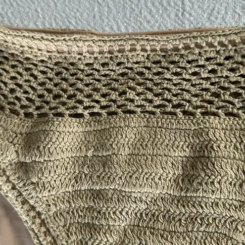Beach Riot Kaylin High Cut Crochet Bikini Bottom, size Medium, $98