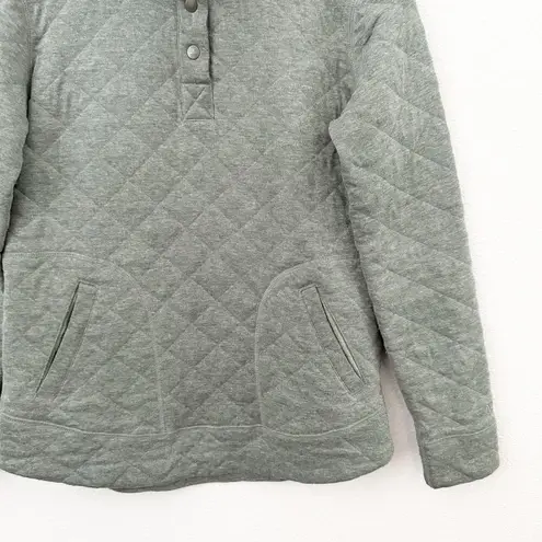 Marmot | Roice Pullover Crocodile Heather Green Jacket Snap Sweatshirt | Small