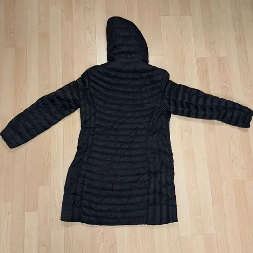 HEATKEEP Long Down BLACK Jacket Size JR Large OR Women's SMALL
