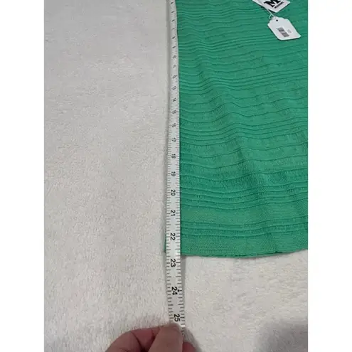 Missoni M Green Open Knit Stripe Sweater Skirt Knee Length NWT Size 40 US 4