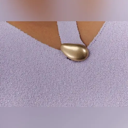 Meshki Alysanne Cut Out Knit Maxi Dress - Lilac XL