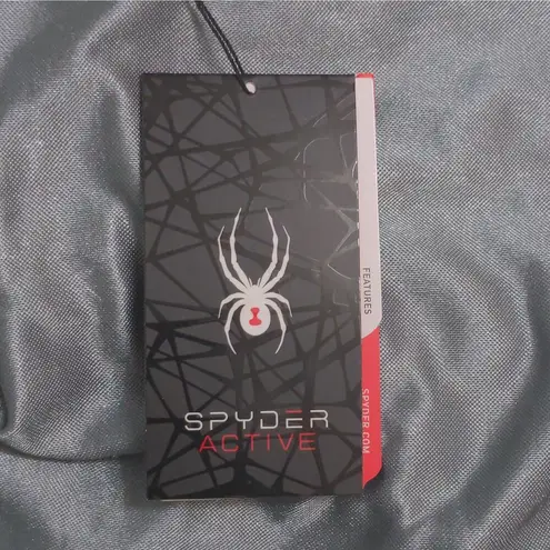 Spyder Active Tank Top Gray Sleeveless Scoop Neck Racerback Side Cinch L New