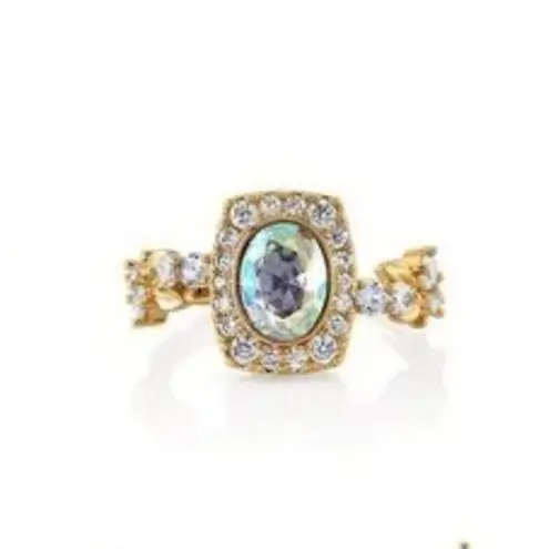 Fragrant Jewels  Nutcracker Collection Aurora Borealis & Clear Rhinestone Ring